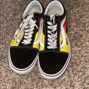 Old school flame vans